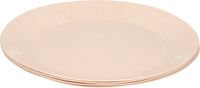 Hega Hogar Borden - 4x - eco beige - D21 cm - afbreekbaar bio materiaal