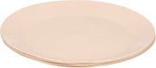 Hega Hogar Borden - 4x - eco beige - D21 cm - afbreekbaar bio materiaal