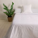 Sancarlos Kamut beddengoedset, 50% katoen, 50% polyester, grijs, 150 cm bed