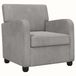 vidaXL Fauteuil Lichtgrijs fluweel