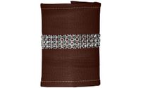 Pour Nath Déco Pour Sasha 272334-10 servetringen, kunstleer, PVC/polyester/polyurethaan, bruin, 10 x 15 x 10 cm