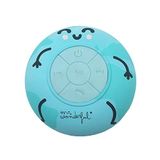 WONDEE Mr Wonderful Bluetooth-luidspreker voor de douche, zuignap, IPX4, waterdicht, luidspreker voor douche, 360° stereogeluid en 4 uur afspelen met Bluetooth 5.0, wereldkaart