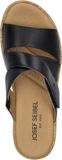 Josef Seibel Evita 04 Dames Slides Zwart Leer
