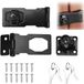 Dailygoods - Serrure de porte avec clé - 2 pièces - Verrouillage - Robuste - Pour portes intérieures et extérieures - 3 pouces - Alliage de zinc - Serrure d'armoire