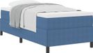 vidaXL Boxspringbed, bleu, 100 x 200 cm, revêtement en velours côtelé