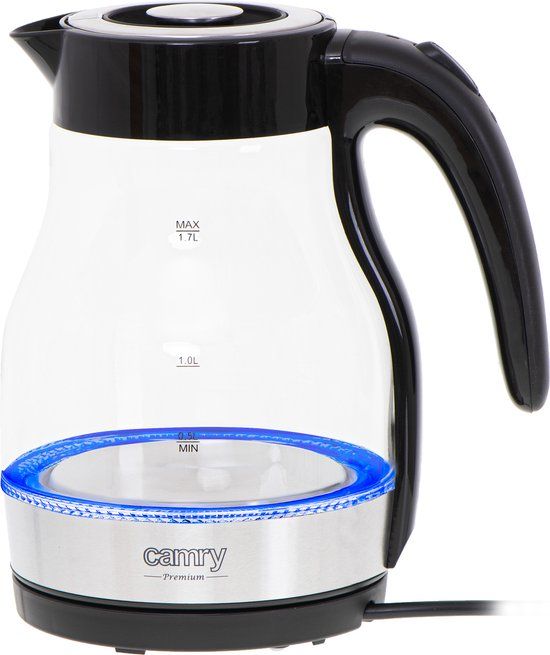 Camry CR 1300 - Waterkoker - 1.7 Liter - Zilverkleurig - RVS/Glas - 2200W