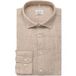 Seidensticker Regular Fit Linnen Overhemd beige, Effen