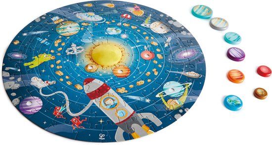 Hape Zonnestelselpuzzel 103-delig - Multicolor