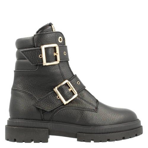 Red Rag leren enkelboots zwart
