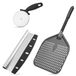 Solidchoice - Pelle à pizza perforée en aluminium anodisé