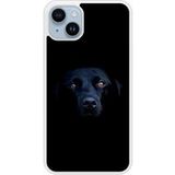 iPhone 14 Plus Chien noir bedrukt siliconen hoesje