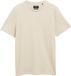 s.Oliver - Heren - Elegante T-shirt met fijne ribbelstructuur - Beige - Maat XL