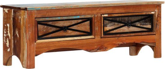 VidaXL TV-meubel 120x30x40 cm massief gerecycled hout