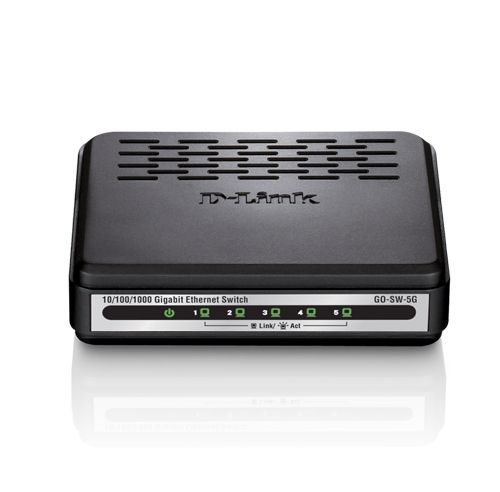 D-Link GO-SW-5G - Switch - 5 poorten - Zwart