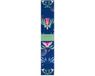 Spokey THE BLOOM Weerstandsband - Blauw met bloemenpatroon - 32 x 5 cm