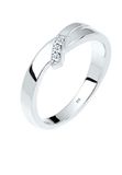 Elli Ring Verlovingsring Trio Diamant (0.04 ct.) 925 Zilver Dames