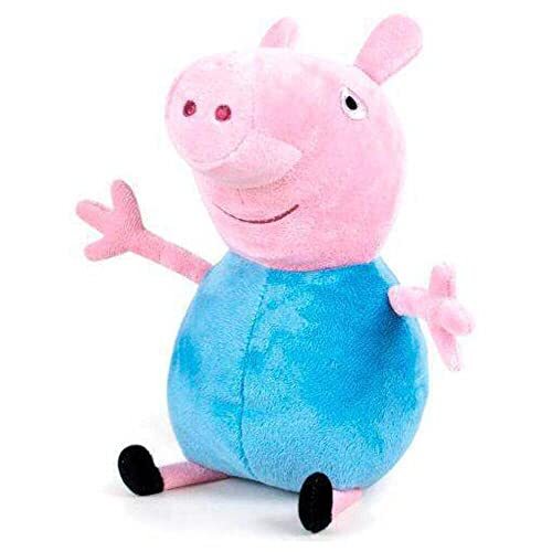 Play by Play Peppa Pig pluche dieren Peppa Pig en George 20 cm – super zachte kwaliteit