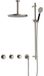 Hotbath Cobber - CB7067 - Inbouw Regendoucheset - Geborsteld Nikkel