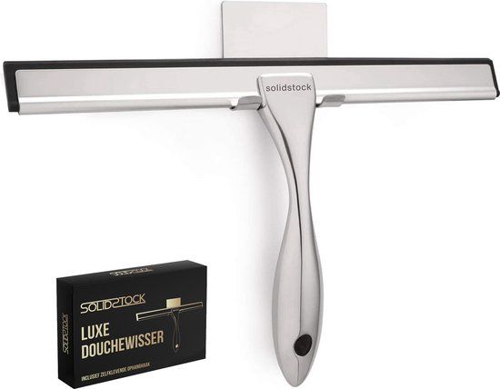 SolidStock Douchewisser rvs - Luxe Trekker Douche - Raamwisser - Chroom