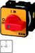 Eaton interrupteur marche-arrêt T0 20A 1 pôle ARRÊT D'URGENCE avec poignée rouge et plaque frontale jaune