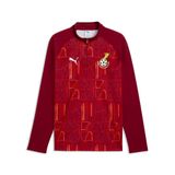 PUMA Ghana Trainingsshirt Pre Match Kwartrits World Cup 2026 - Donker Karmozijnrood/rood