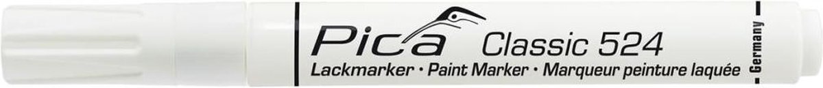 Pica 524/52 Lakmarker - Rond - Wit - 2-4mm