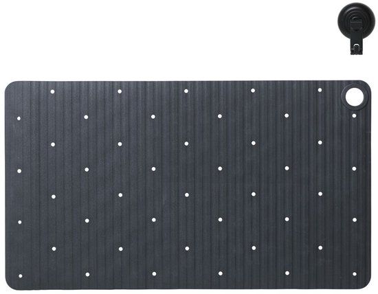 Sealskin Ribb - Antislip badmat 40x70 cm - Antraciet