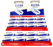 Razor Blades Club Astra Stainless Scheermesjes voor Mannen, Dubbelzijdige Mesjes van Roestvrij Staal, 100 Stuks