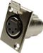 Cliff FC6120 Connecteur XLR à bride, contacts droits Nombre de pôles : 4 Argent 1 pièce(s)