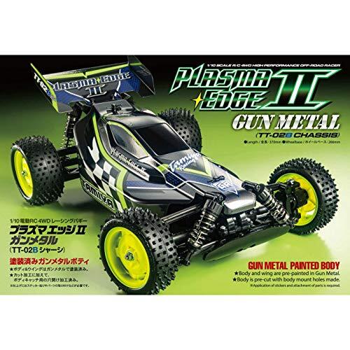 tamiya 47446, 1:10 Plasma Edge II GunMet. TT-02B, op afstand bestuurde auto, RC voertuig, modelbouw, bouwpakket voor montage, hobby, knutselen, 300047446