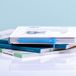 Merkloos / Sans marque Abodee BV Rits Boekenlegger - Blauw