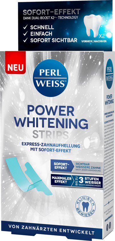 Perlweiss Bleaching Power Whitening Strips - 10 St