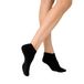 KUNERT Liz Plush Sneakersokken voor dames, drukvrije tailleband, Black 0070, 35-38 EU