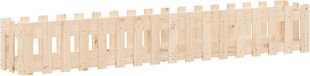vidaXL Verhoogde plantenbak met hekontwerp 200x30x30 cm grenenhout