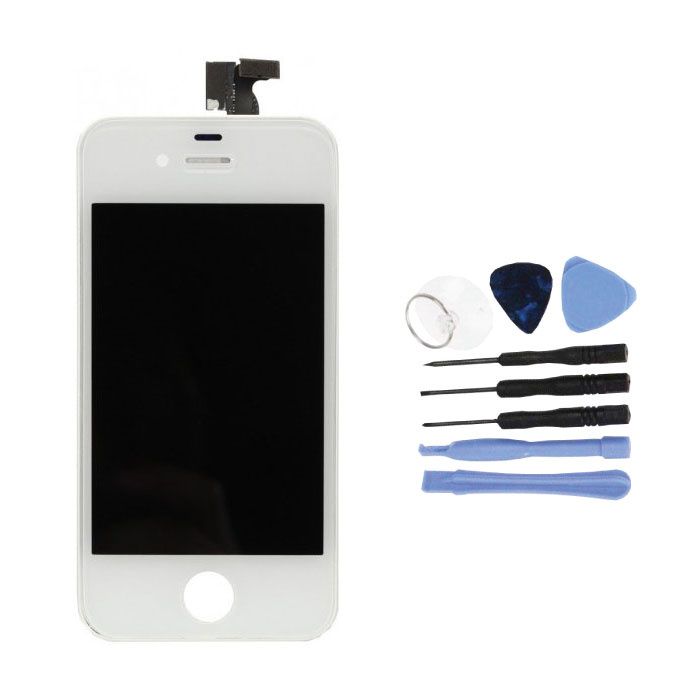 Stuff Certified iPhone 4S Scherm (Touchscreen + LCD + Onderdelen) A+ Kwaliteit - Wit + Gereedschap