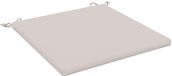 vidaXL Zitkussen SOEST 100% Polyester Wit 60 x 60 x 3 cm