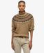 Superdry Pull à col Montant en Jacquard Brun Taille : 38