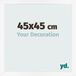 yd. Cadre photo 45x45 cm - MDF - Blanc mat - Bologna