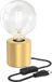 Calex Lampe de table Rond - Métal - Or