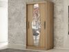 BOLIVAR Armoire BOLIVAR 2 portes coulissantes 120 cm sonoma