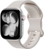 Selected by GSMpunt.nl SBG Siliconen Bandje Geschikt voor Apple Watch 1/2/3/4/5/6/7/8/9/10/11/SE/Ultra - 49/46/45/44/42MM - Horlogebandje Sterrenlicht