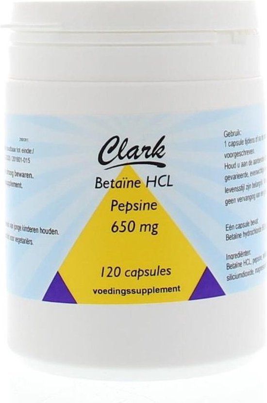 Clark Holisan Betaine HCL 650mg Capsules