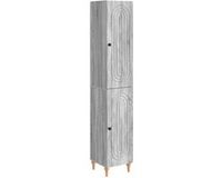 vidaXL - Dining loungeset - 2-delig - Grijs Sonoma - Bewerkt hout