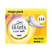 Lil-Lets Super Soft Ultra serviette hygiénique normale, 112 x serviettes ultra douces avec ailettes, 8 paquets de 14 serviettes, non parfumé