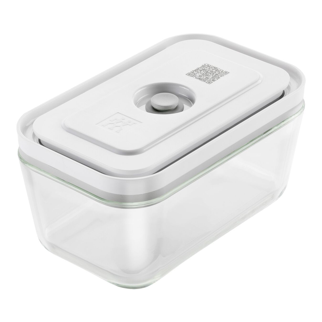 Zwilling Fresh & Save Rechthoekige glazen voorraaddoos 18,2 x 11,2 x 9,8 cm 0,9 liter Grijs, Transparant