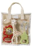 Sophie la Girafe Pasgeboren Essentials Baby Gift Bag met 3 speelgoed, Sophie de Giraffe tanden speelgoed, bijtring en rammelaar, geschikt voor pasgeboren baby's