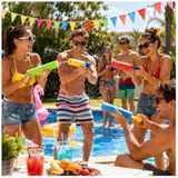FREE & EASY Waterpistool spuit van foam - met bolletje drukstang - 21 cm - Multi - Kunststof