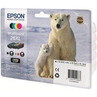 Epson 26XL Multipack - 4 - zwart, geel, cyaan, magenta - origineel - inktcartridge