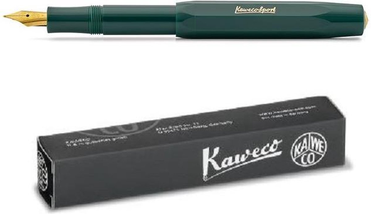 Kaweco Classic Sport - Vulpen - Extra Broad punt - Groen