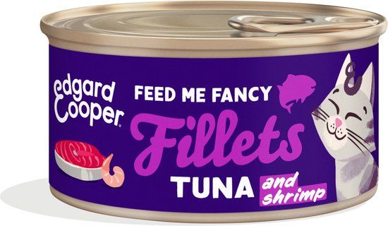 Edgard & Cooper Kattenvoer Fillets Tonijn - Garnaal 70 gr